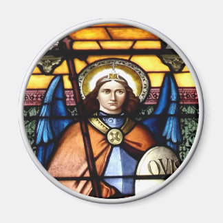 St. Michael Das Erzengelenkefenster Magnet