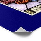 St. Michael Das Erzengelenkefenster Poster (Ecke)