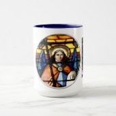 St. Michael Das Erzengelenkefenster Tasse (Zentrum)