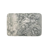 St Michael, das mit dem Drachen kämpft Badematte (Vorderseite)