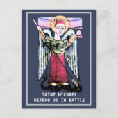 St Michael defend us  Postkarte (Vorderseite)