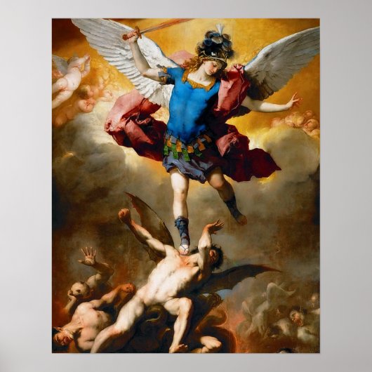 St. Michael, der Erzengel-Beschützer des bösen Pos Poster (Vorne)
