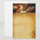 St. Michael der Erzengel , braunes Parchment Briefpapier (Vorne/Hinten)
