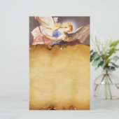 St. Michael der Erzengel , braunes Parchment Briefpapier (Stehend Vorderseite)