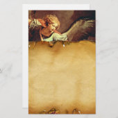 St. Michael der Erzengel , braunes Parchment Briefpapier (Vorne/Hinten)