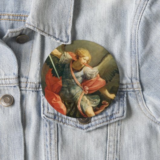 St Michael der Erzengel Button (Beispiel)