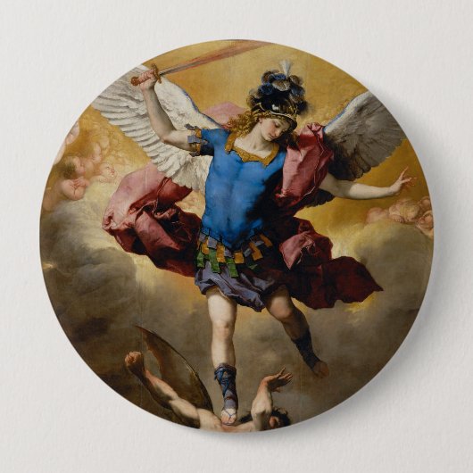 St. Michael, der Erzengel Button (Vorderseite)