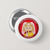 St Michael der Erzengel Button (Vorne & Hinten)