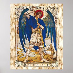 St. MIchael Der Erzengel Engel Poster