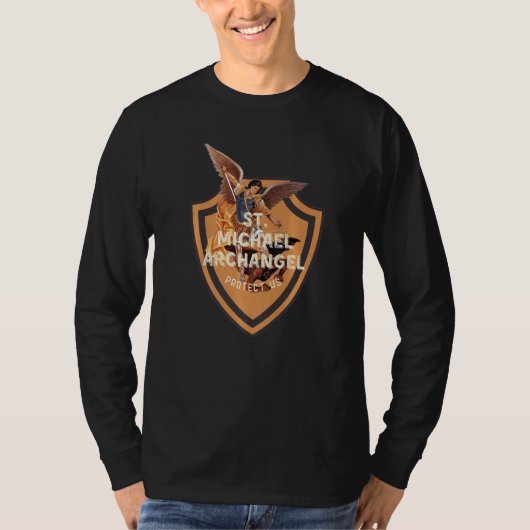 St. Michael der Erzengel Gebet Katholische Traditi T-Shirt (Vorderseite)