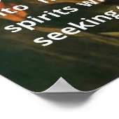 St. Michael der Erzengel Gebet mit weißem Text Poster (Ecke)