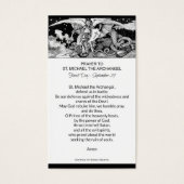 St. Michael der Erzengel Gebetskarte (Vorderseite)
