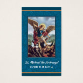 St. Michael der Erzengel Gebetskarte (Vorderseite)