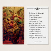 St. Michael der Erzengel Gebetskarte (Vorne & Hinten)