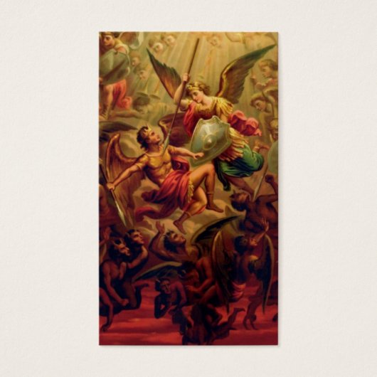 St. Michael der Erzengel Gebetskarte (Vorderseite)