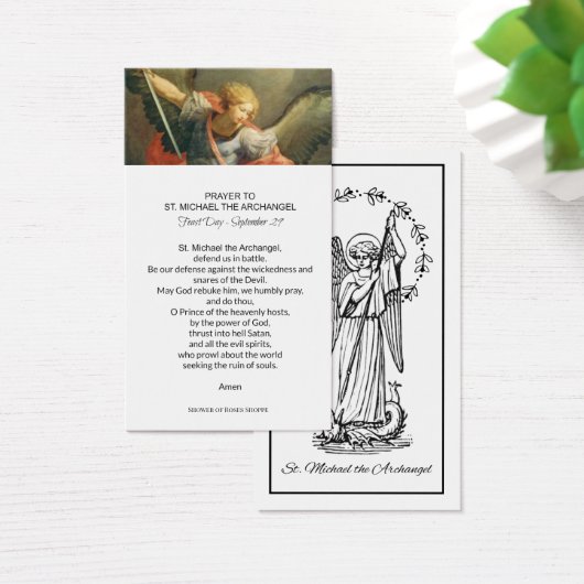 St. Michael der Erzengel Gebetskarte (Schreibtisch)