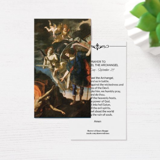 St. Michael der Erzengel Gebetskarte (Schreibtisch)