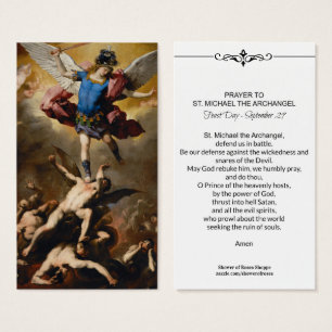 St. Michael der Erzengel Gebetskarte