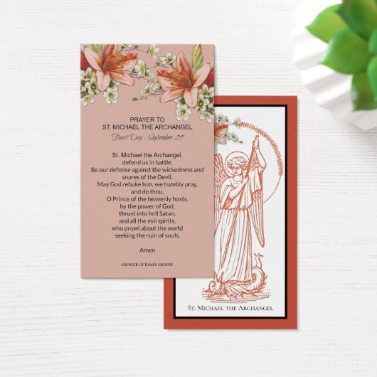 St. Michael der Erzengel Gebetskarte (Schreibtisch)