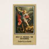 St. Michael der Erzengel Gebetskarte (Vorderseite)