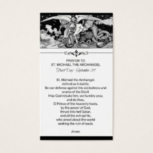St. Michael der Erzengel Gebetskarte