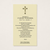 St. Michael der Erzengel Gebetskarte (Rückseite)