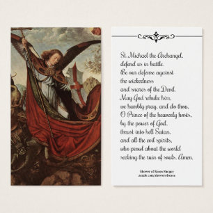St. Michael der Erzengel Gebetskarte