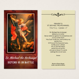 St. Michael der Erzengel Gebetskarte
