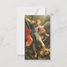 St. Michael der Erzengel Gebetskarte Mitteilungskarte