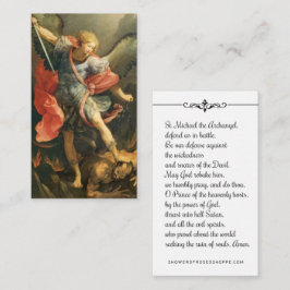 St. Michael der Erzengel Gebetskarte Mitteilungskarte