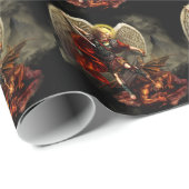 St Michael der Erzengel Geschenkpapier (Rolleneckpunkt)