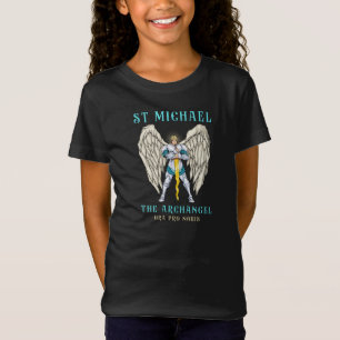 St. Michael Der Erzengel Katholische Gebets Kinder T-Shirt