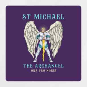 St. Michael der Erzengel katholische Gebetsaufkleb Etiketten