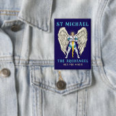St. Michael der Erzengel Katholisches Gebet Button (Insitu)