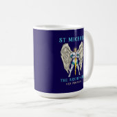 St. Michael der Erzengel Katholisches Gebet Kaffeetasse (VorderseiteRechts)