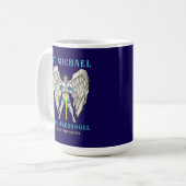 St. Michael der Erzengel Katholisches Gebet Kaffeetasse (Vorderseite Links)