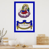 St. Michael der Erzengel (M 009) Poster (Küche)