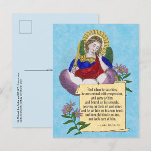 St. Michael der Erzengel (M 009) & Rettungsdienst Postkarte