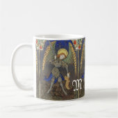 St Michael der Erzengel mit Teufel Kaffeetasse (Links)