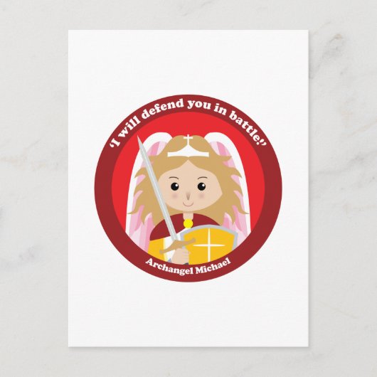 St. Michael der Erzengel Postkarte (Vorderseite)