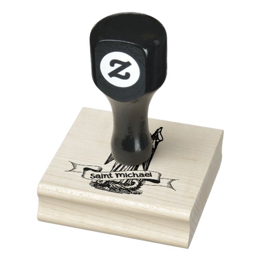 St. Michael der Erzengel Religiöse Engel Gummistempel (Stempel)