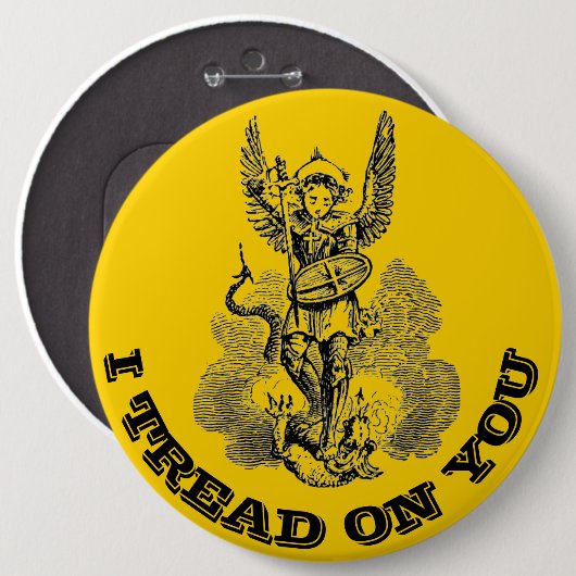 St. Michael der Erzengel Religious Katholische Eng Button (Vorne & Hinten)