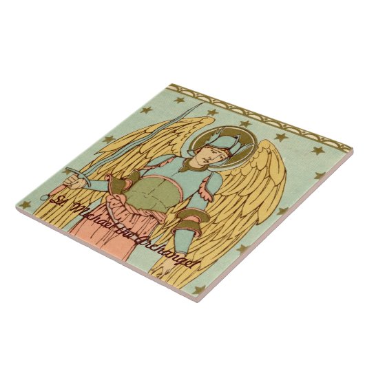 St. Michael der Erzengel (RLS 12) Fliese (Seite)