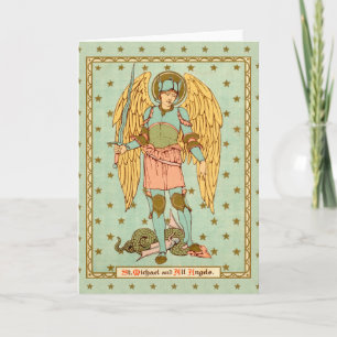 St. Michael der Erzengel (RLS 12) Leere Grußkarte Karte