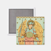 St. Michael der Erzengel (RLS 12) Magnet (Vorderseite/Rückseite)