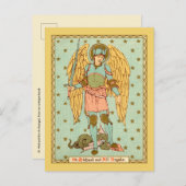St. Michael der Erzengel (RLS 12) Postkarte (Vorne/Hinten)