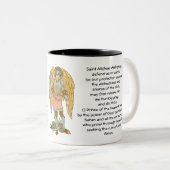 St. Michael der Erzengel (RLS 12) Zweifarbige Tasse (VorderseiteRechts)