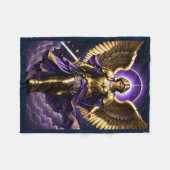 St. Michael der Erzengel römisch-katholisch Fleecedecke (Vorderseite (Horizontal))