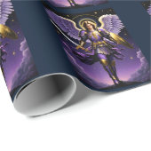 St. Michael der Erzengel römisch-katholisch Geschenkpapier (Rolleneckpunkt)