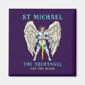 St. Michael der Erzengel römisch-katholisch Magnet (Vorne)
